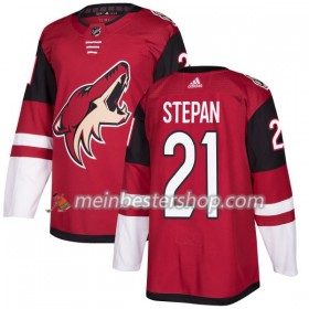 Arizona Coyotes Derek Stepan 21 Adidas 2017-2018 Maroon Trikot Authentic - Herren